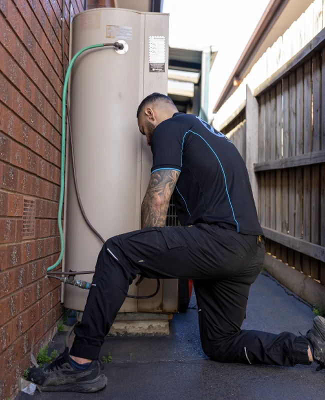 Storage hot water unit replacement completed