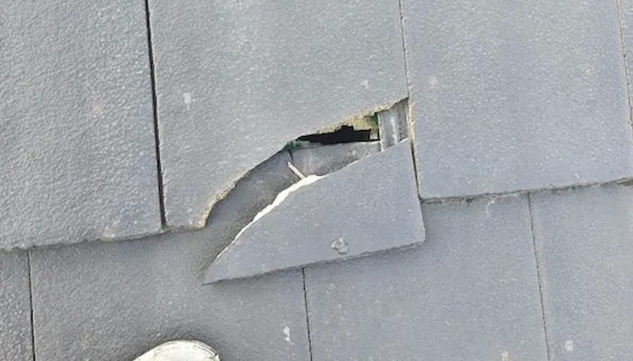 Storm damage and roof leaks